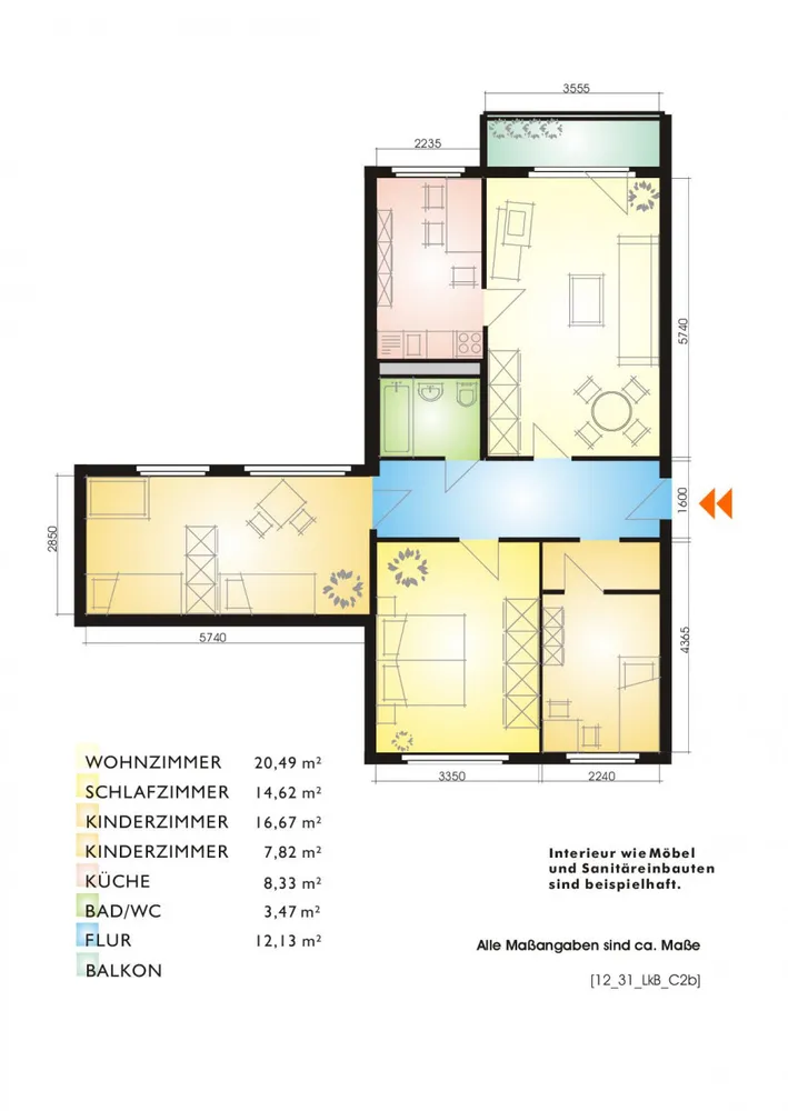 4 Zimmer Wohnung mit 86 m² in Leipzig – Bild 2