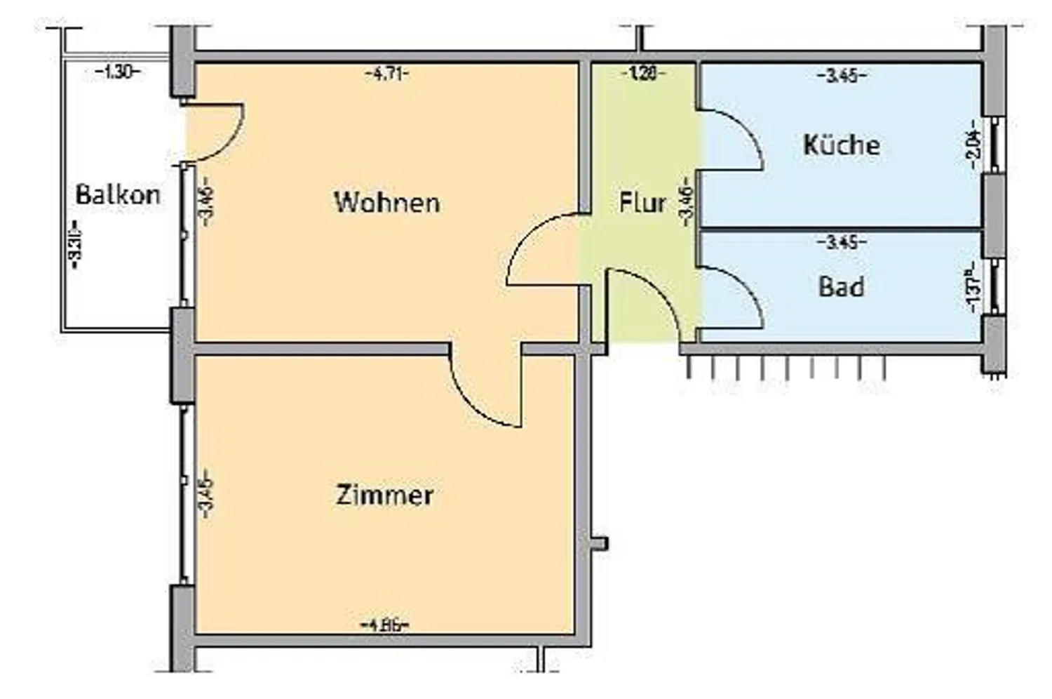 2 Zimmer Wohnung mit 50 m² in Rostock – Bild 8