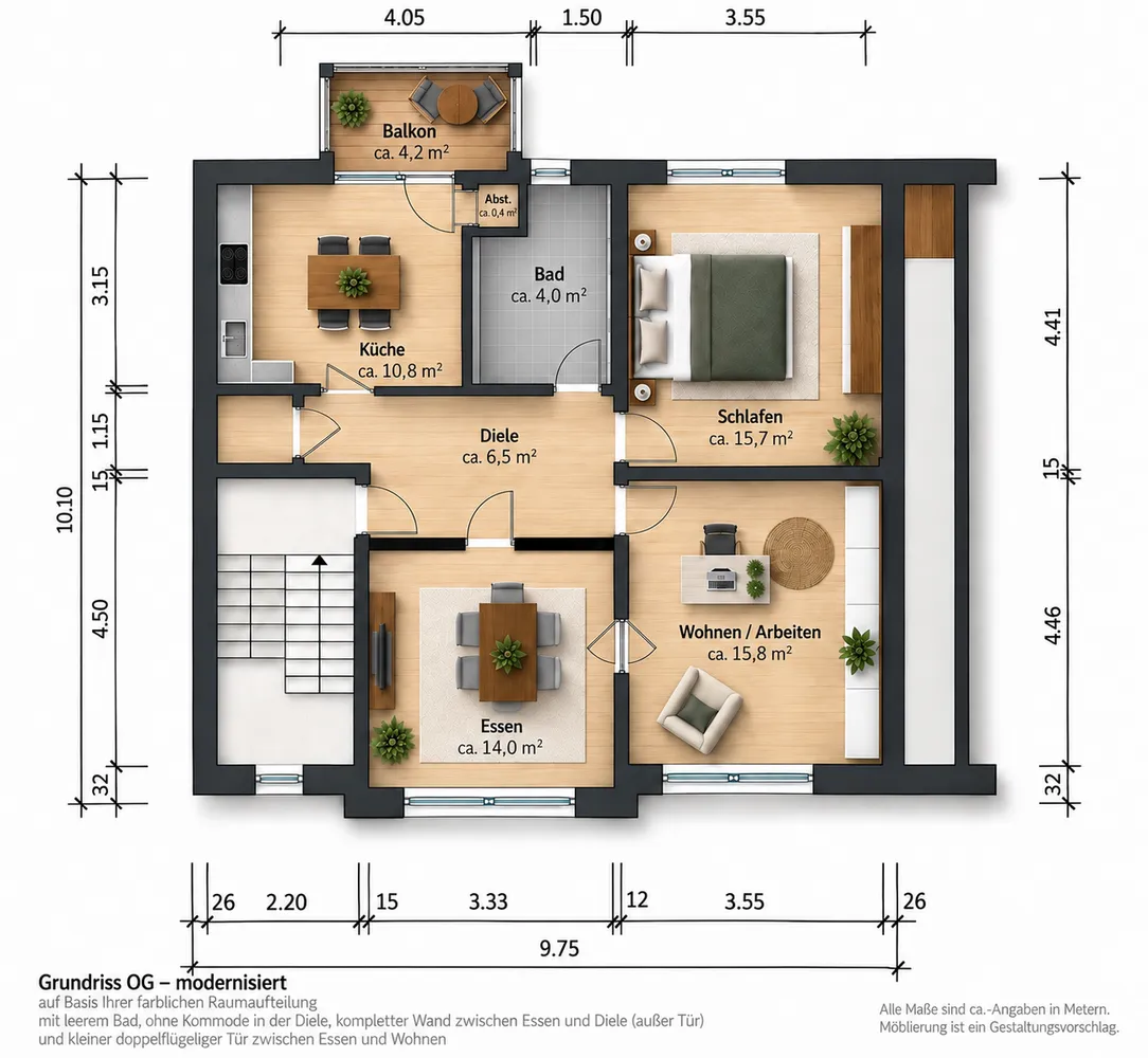 3 room apartment with 74 m² in Dortmund – Photo 10
