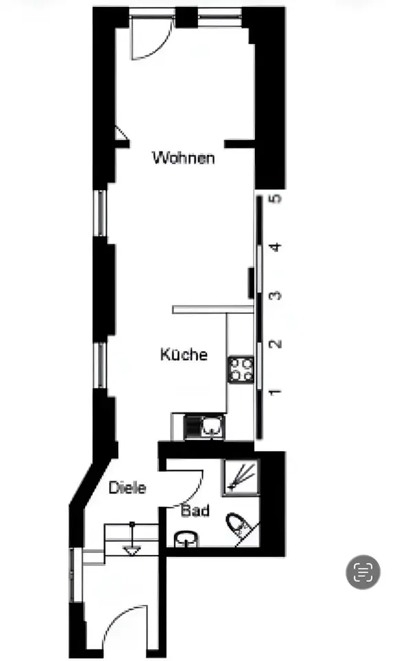 2 Zimmer Wohnung mit 35 m² in Düsseldorf – Bild 8