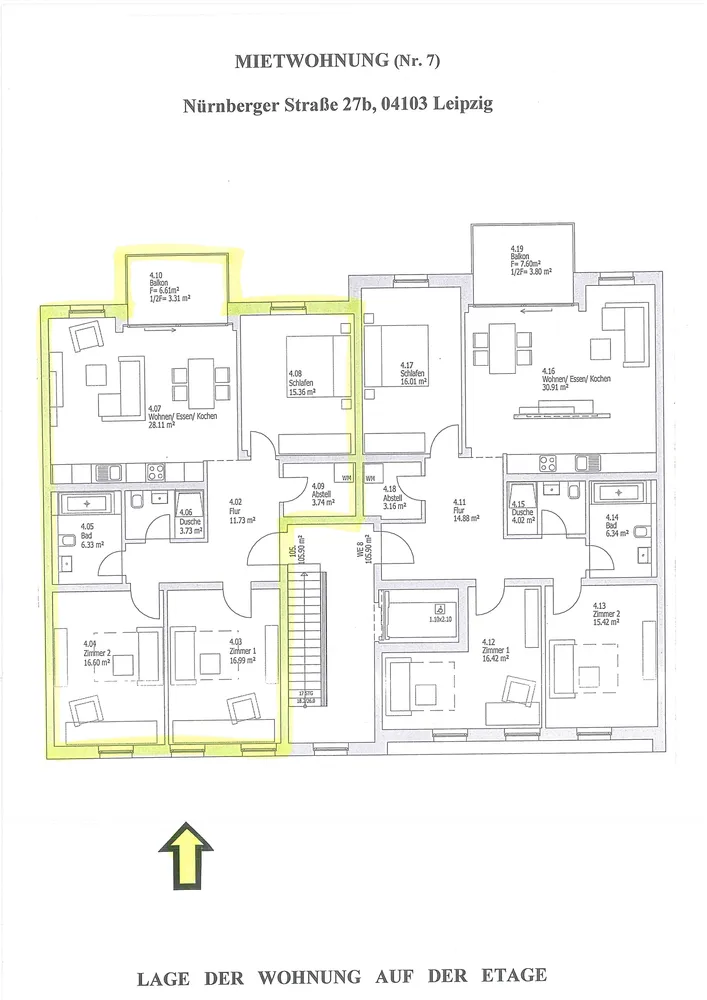 4 Zimmer Wohnung mit 106 m² in Leipzig – Bild 4