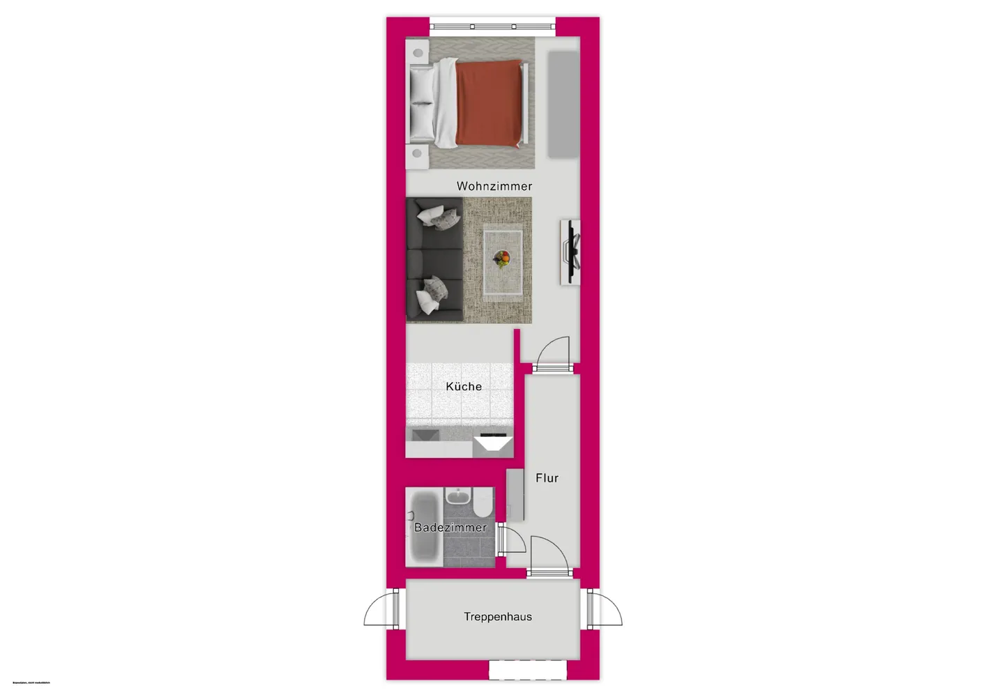 1 Zimmer Wohnung mit 39 m² in Erfurt – Bild 2