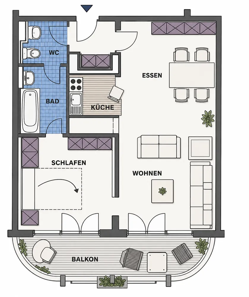 2 Zimmer Wohnung mit 59 m² in Frankfurt am Main – Bild 6