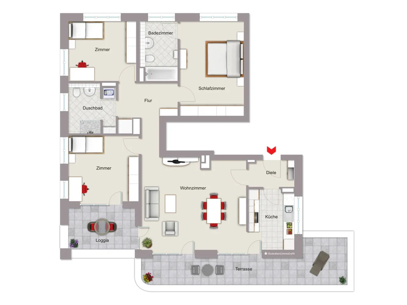 4 Zimmer Wohnung mit 128 m² in Frankfurt am Main – Bild 12