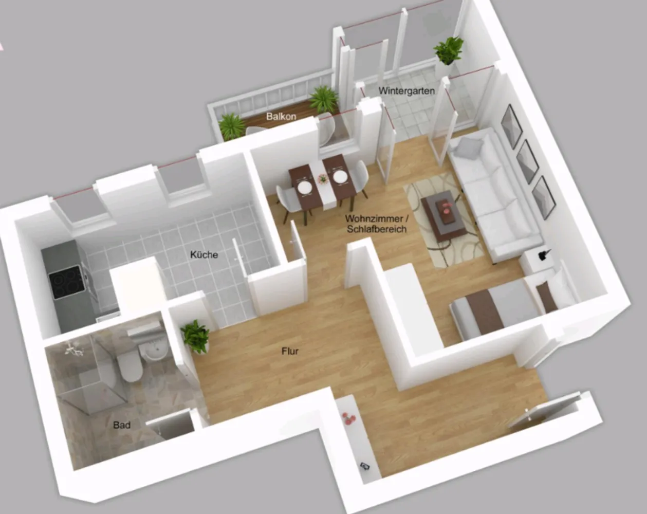 1 room apartment with 42 m² in Berlin – Photo 2