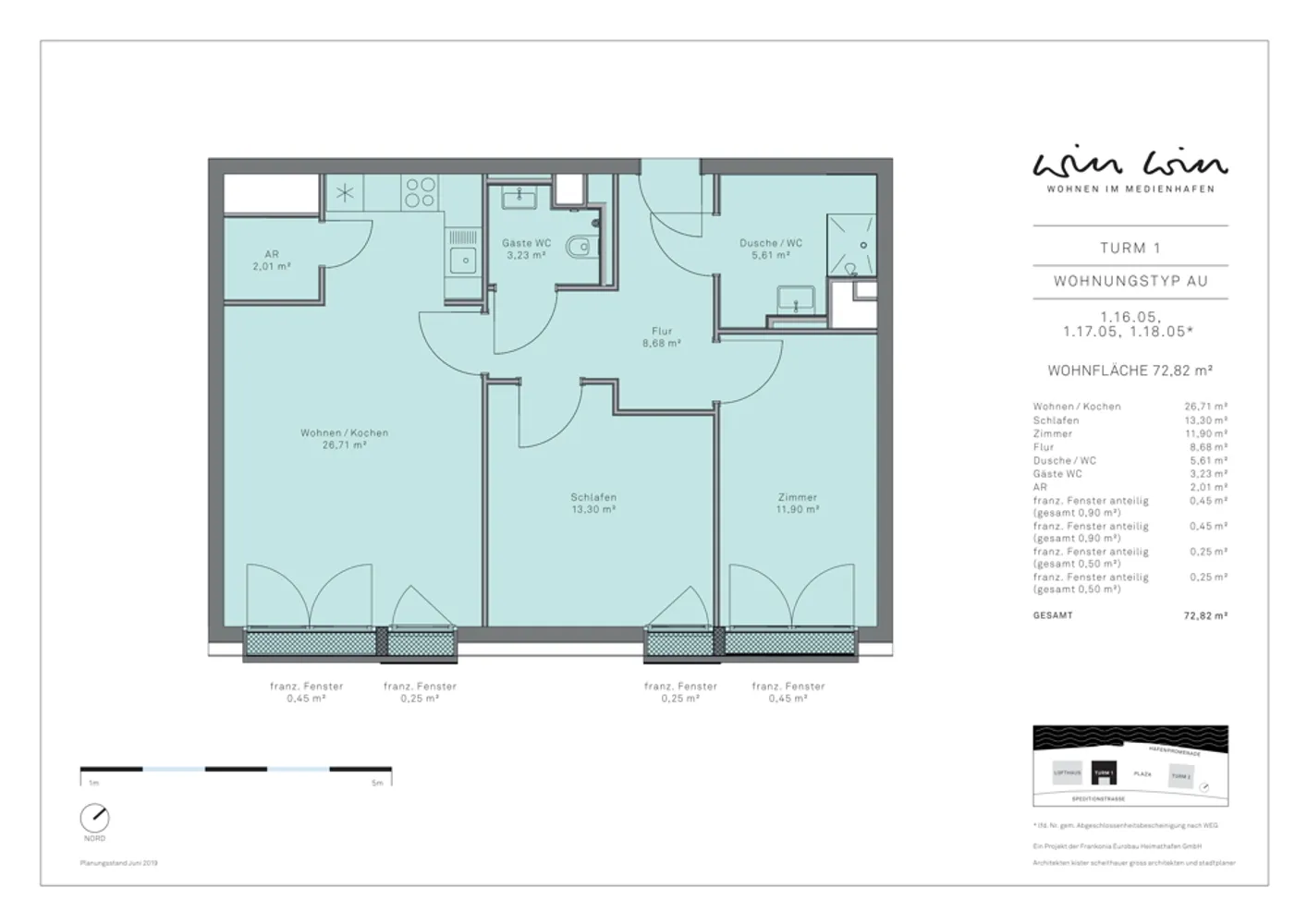 3 Zimmer Wohnung mit 73 m² in Düsseldorf – Bild 10
