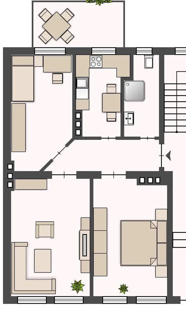 2 Zimmer Wohnung mit 60 m² in Magdeburg – Bild 2
