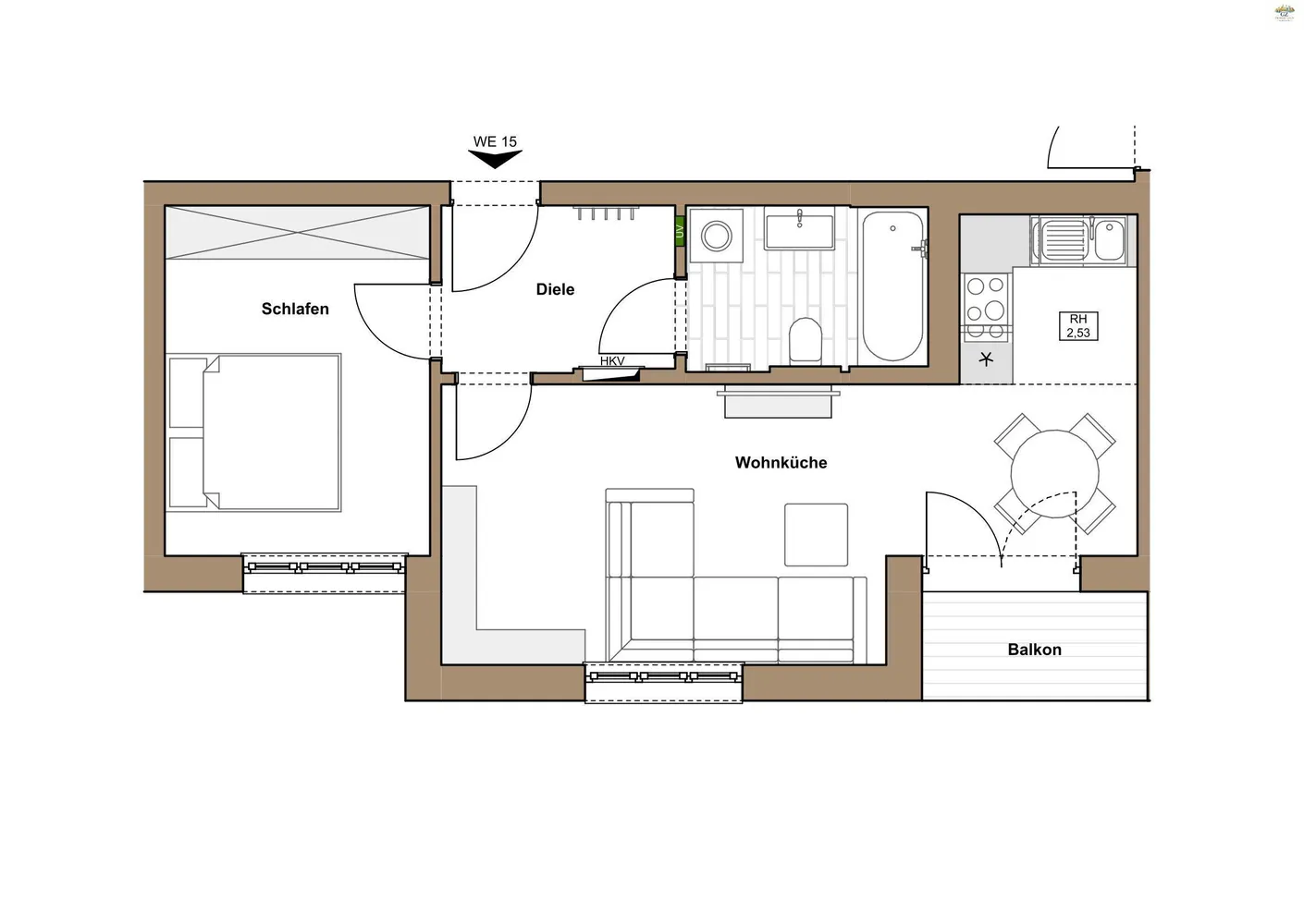 2 Zimmer Wohnung mit 50 m² in Dresden – Bild 5