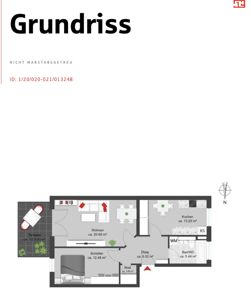 2 Zimmer Wohnung mit 65 m² in München – Bild 3