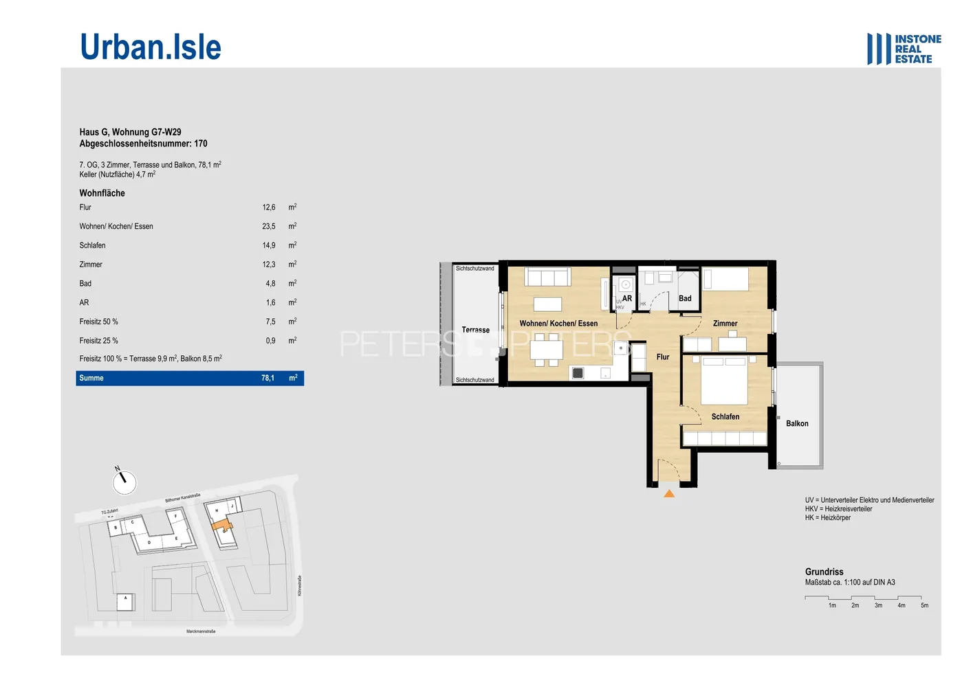 3 Zimmer Wohnung mit 78 m² in Hamburg – Bild 6