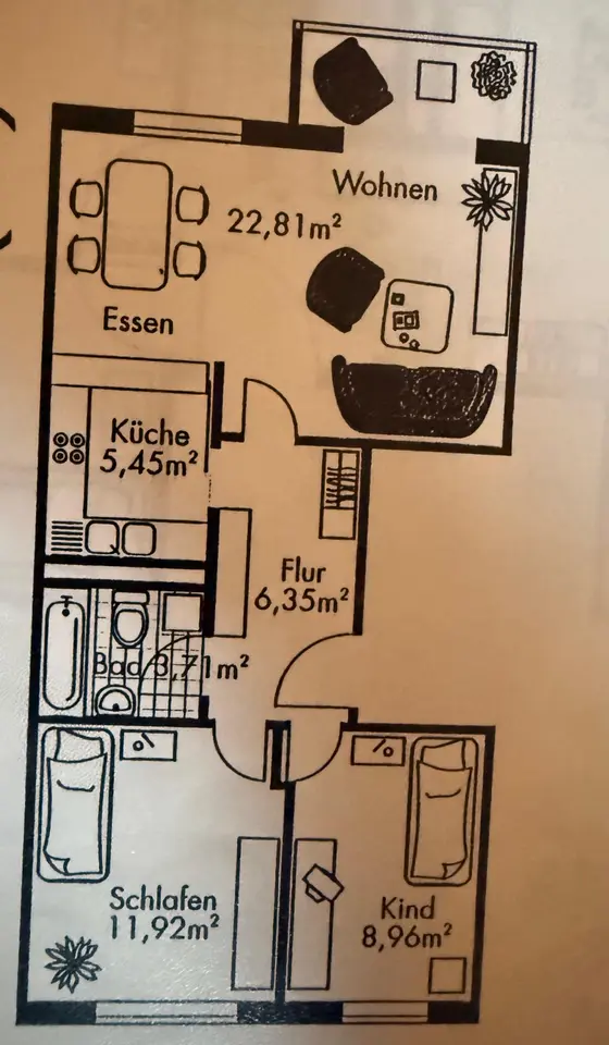 3 Zimmer Wohnung mit 59 m² in Halle (Saale) – Bild 9
