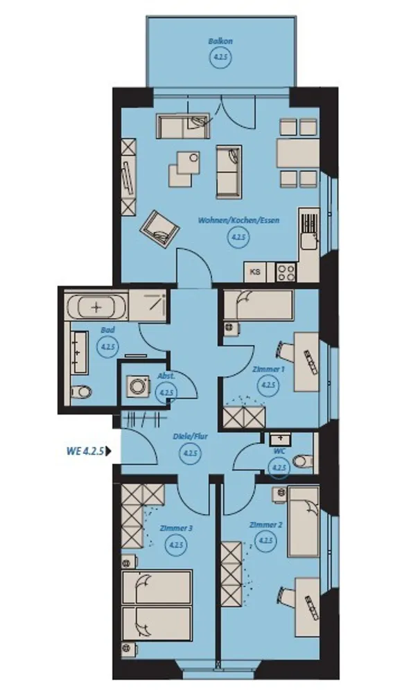 4 Zimmer Wohnung mit 91 m² in Leipzig – Bild 7