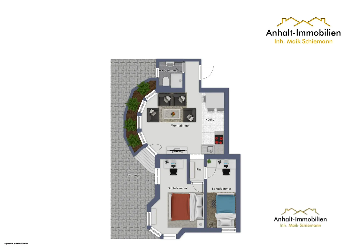 3 Zimmer Wohnung mit 74 m² in Bitterfeld-Wolfen – Bild 7