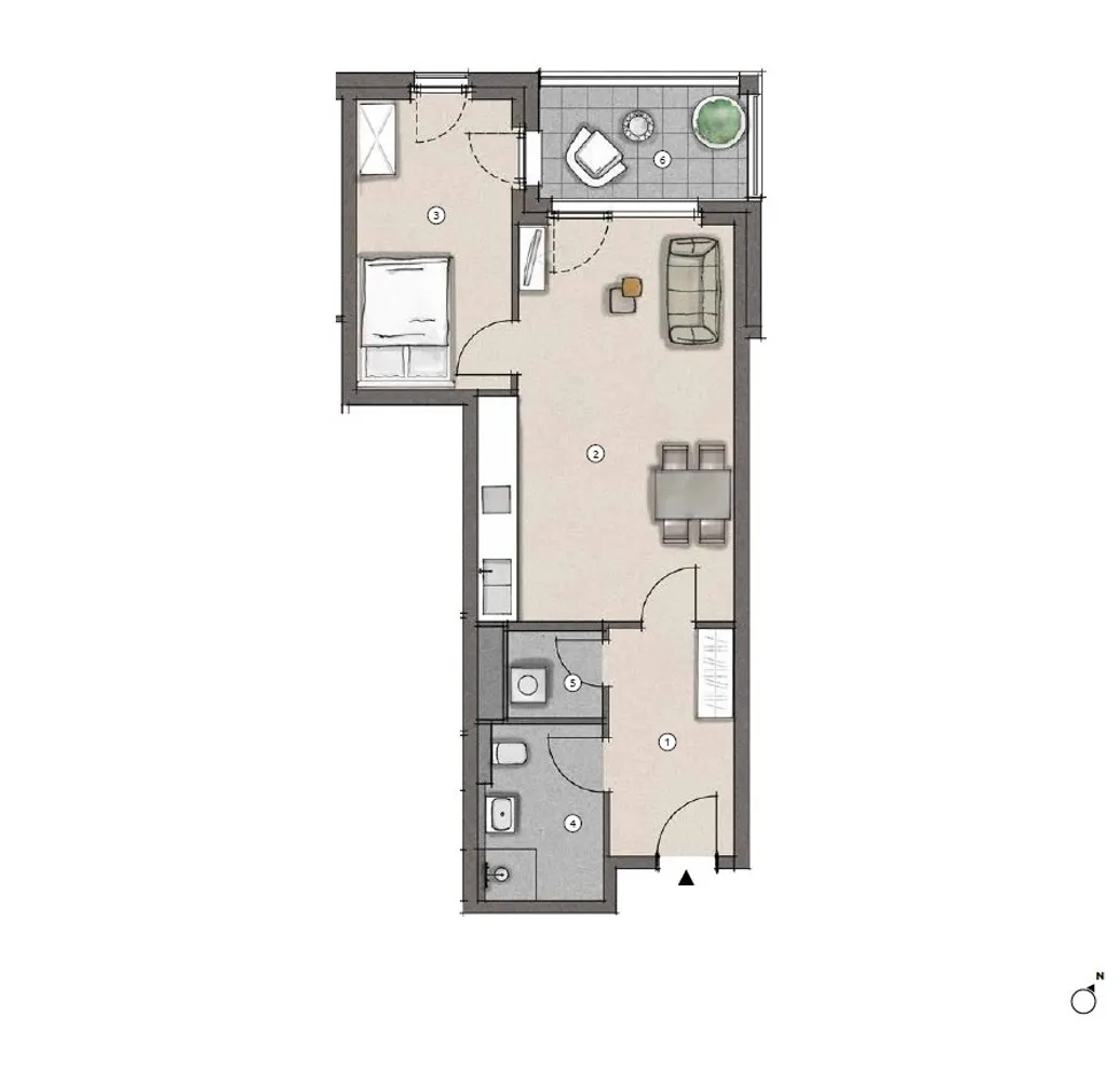 2 Zimmer Wohnung mit 56 m² in Frankfurt am Main – Bild 12