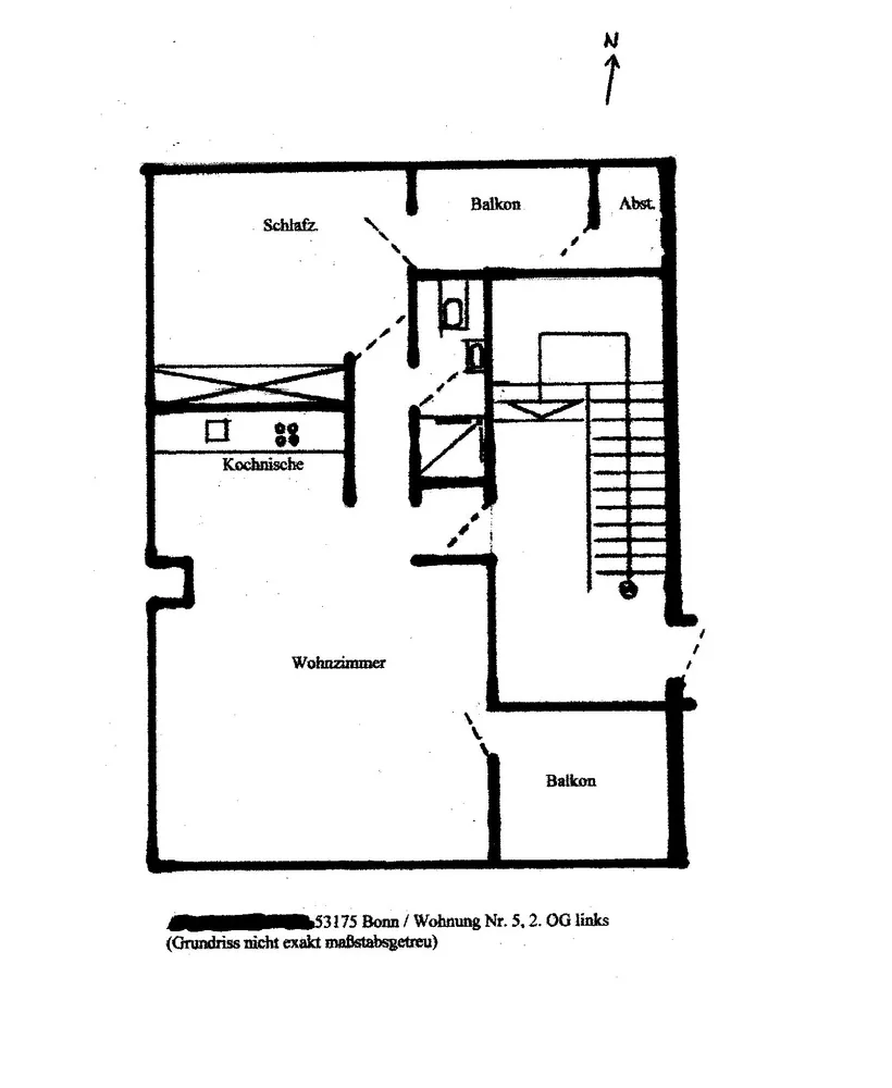2 room apartment with 48 m² in Bonn – Photo 4