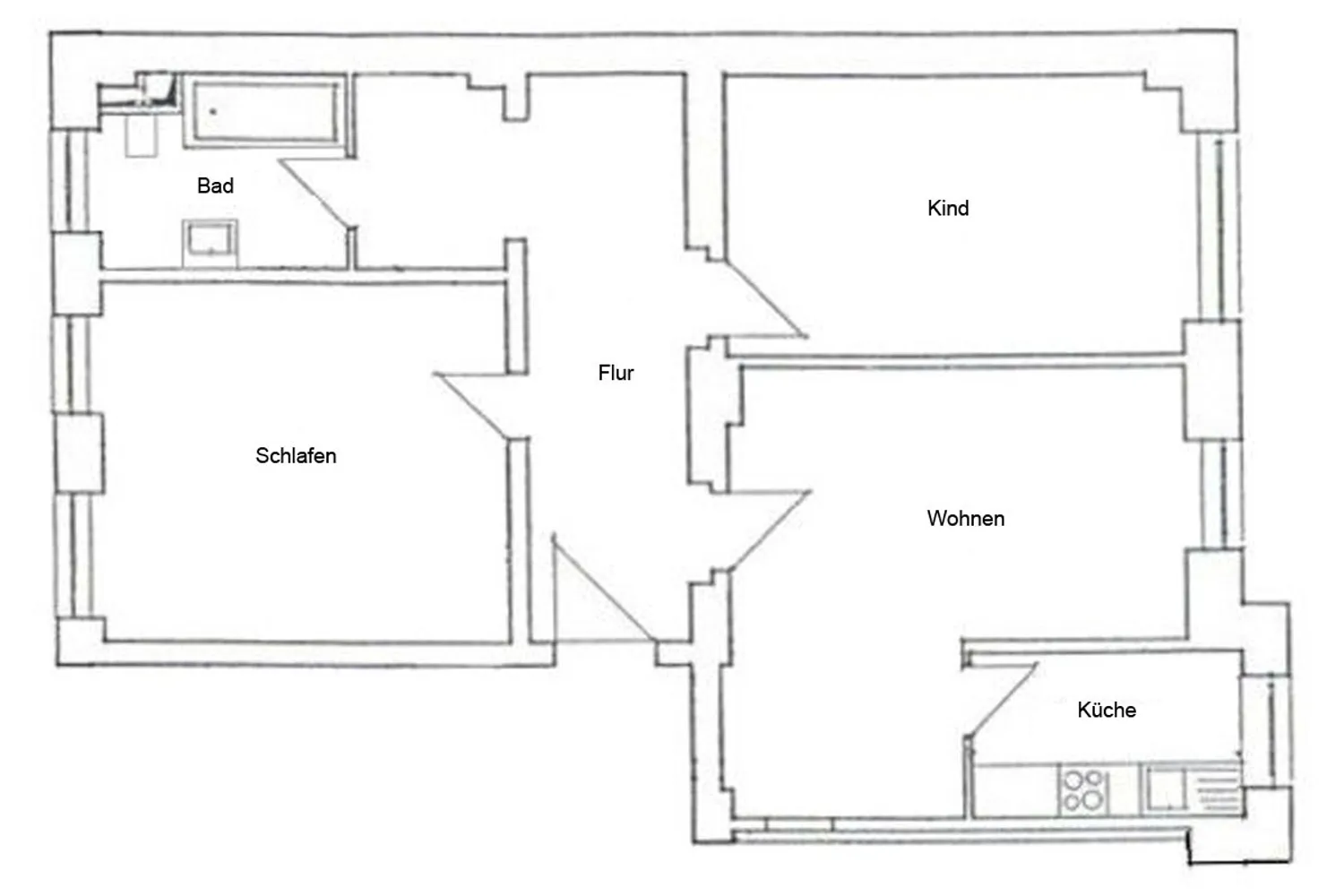 3 Zimmer Wohnung mit 77 m² in Dresden – Bild 2