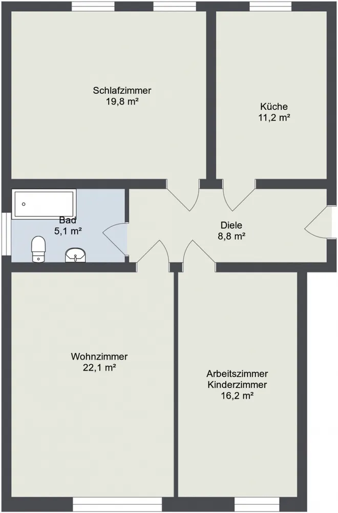 3 Zimmer Wohnung mit 83 m² in Bochum – Bild 11