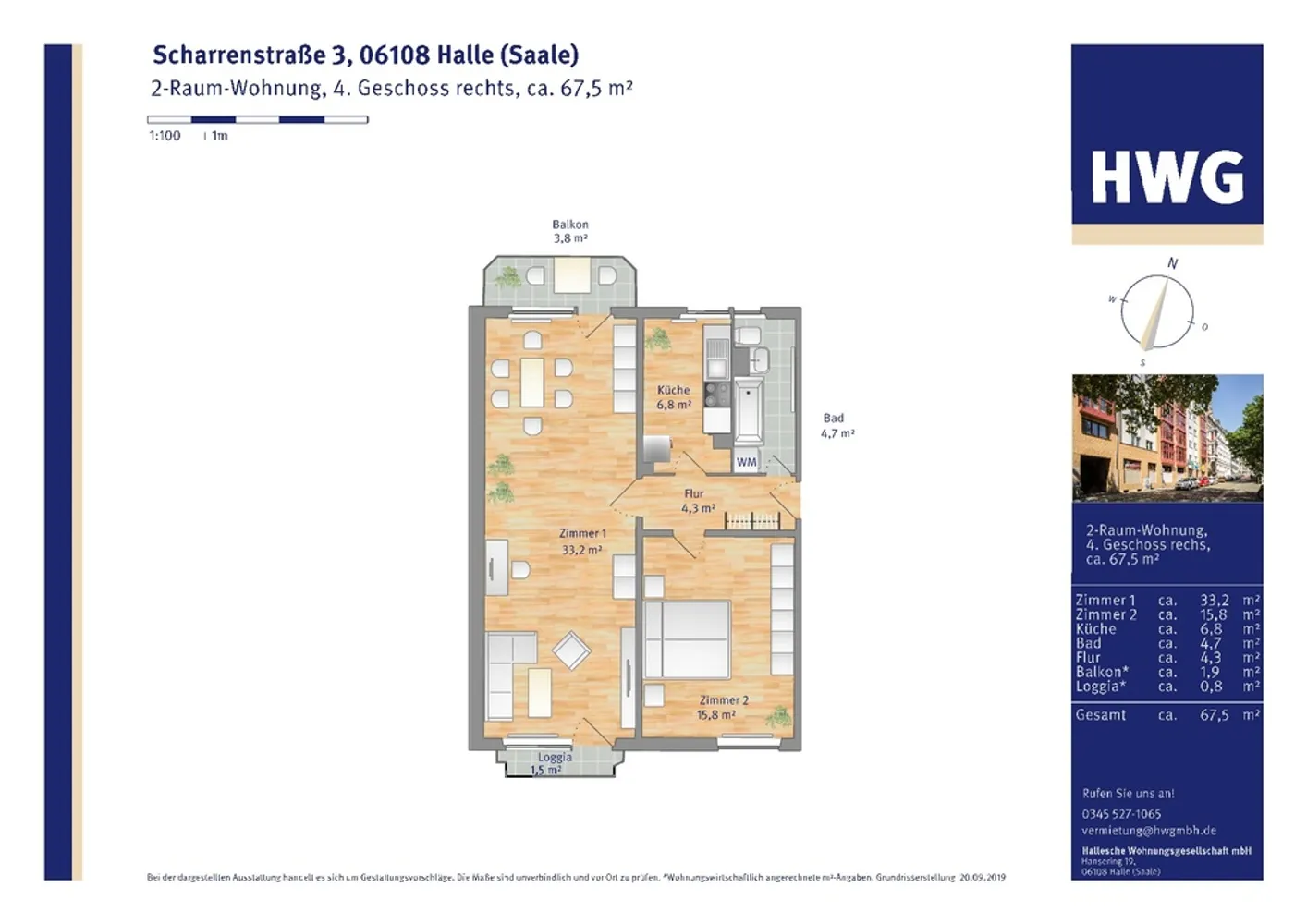 2 Zimmer Wohnung mit 65 m² in Halle (Saale) – Bild 8