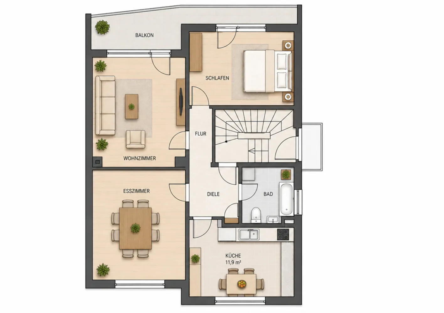 3 Zimmer Wohnung mit 80 m² in Mannheim – Bild 8