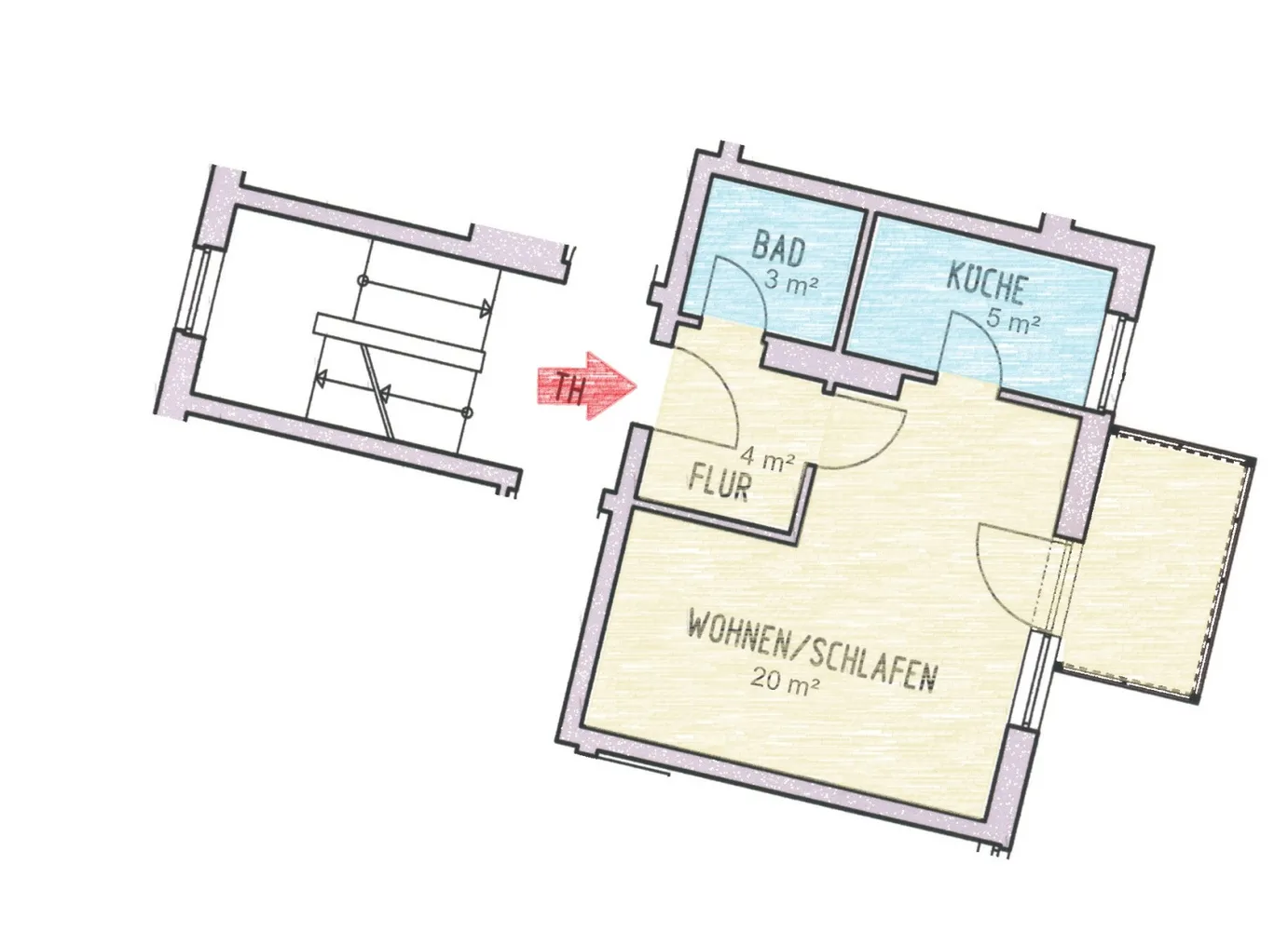 1 Zimmer Wohnung mit 33 m² in Hildesheim – Bild 6