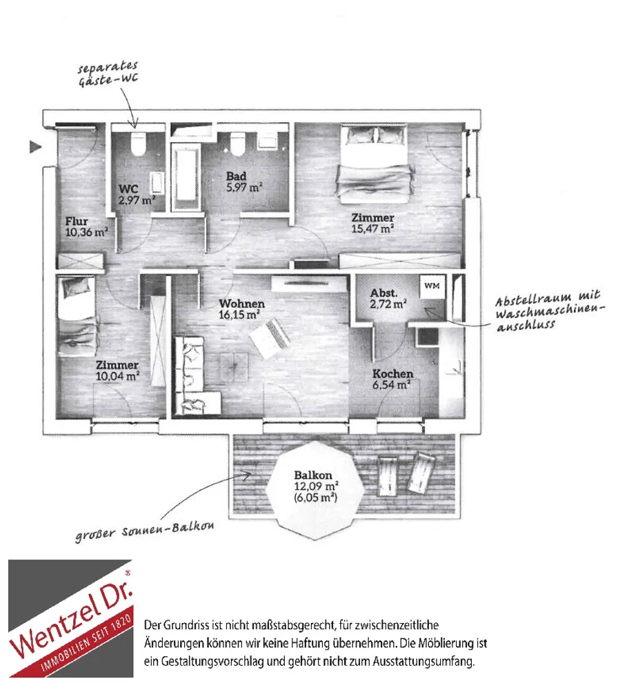3 Zimmer Wohnung mit 76 m² in Bremen – Bild 11
