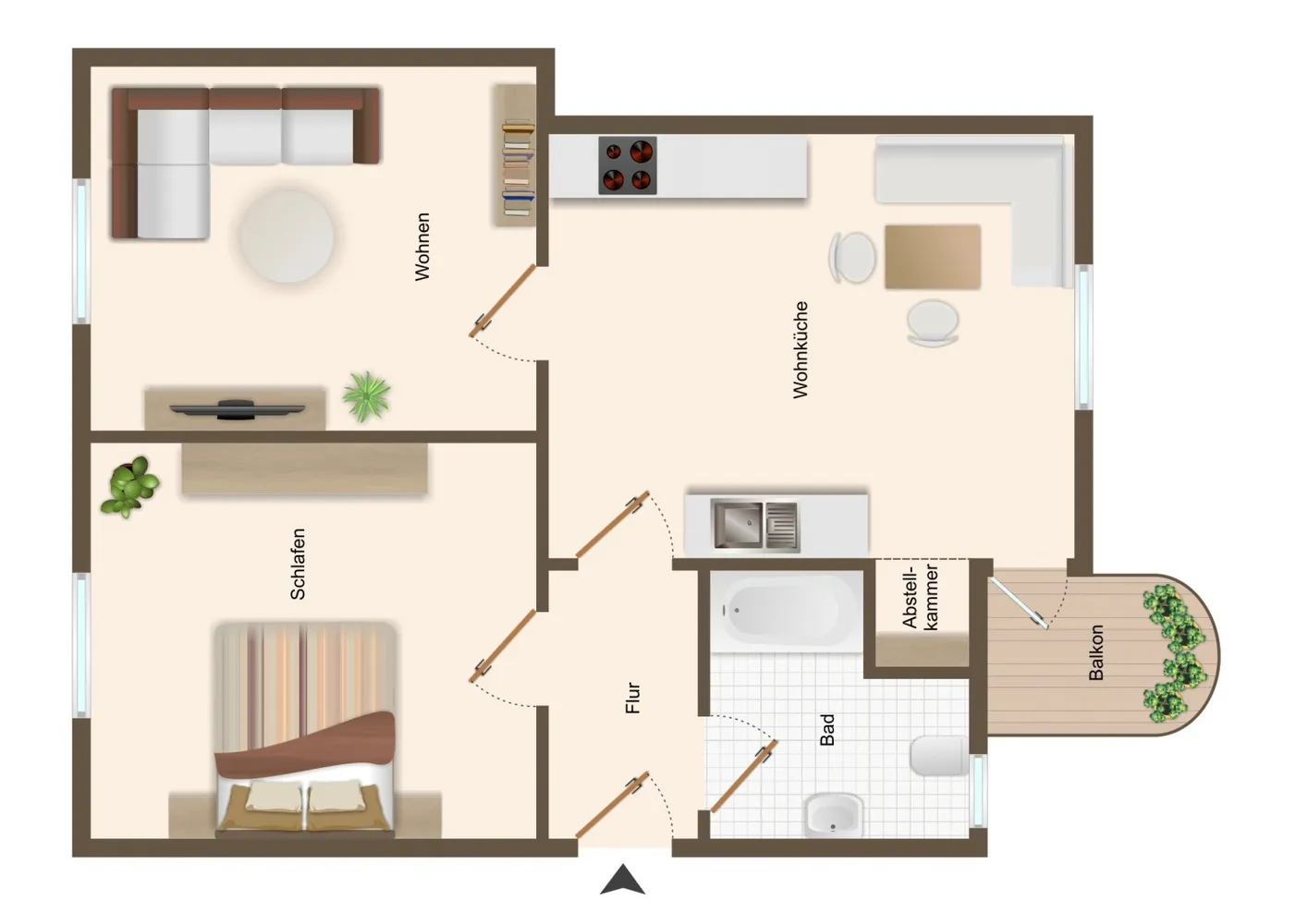 2 Zimmer Wohnung mit 61 m² in Duisburg – Bild 10