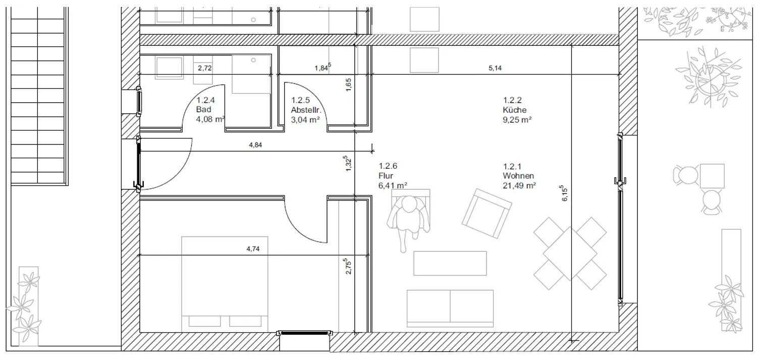 2 Zimmer Wohnung mit 65 m² in Oranienburg – Bild 1