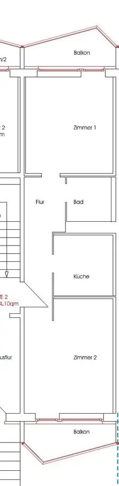 2 room apartment with 42 m² in Erfurt – Photo 9