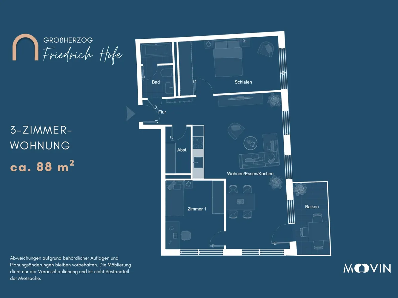 3 Zimmer Wohnung mit 88 m² in Saarbrücken – Bild 3