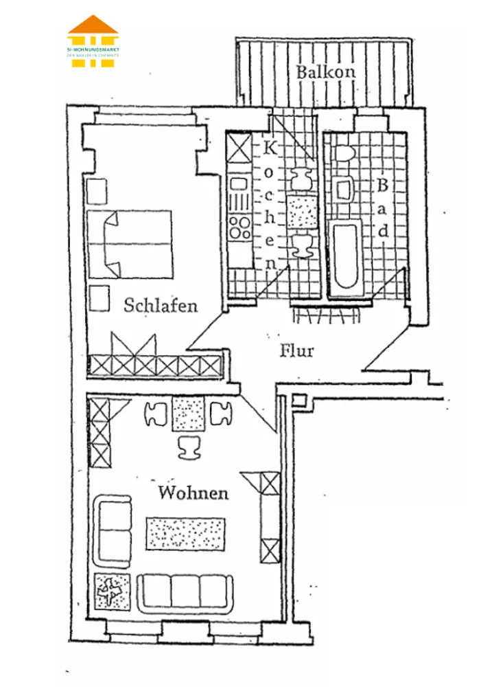 2 Zimmer Wohnung mit 63 m² in Chemnitz – Bild 6