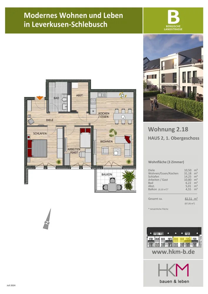 3 Zimmer Wohnung mit 83 m² in Leverkusen – Bild 5