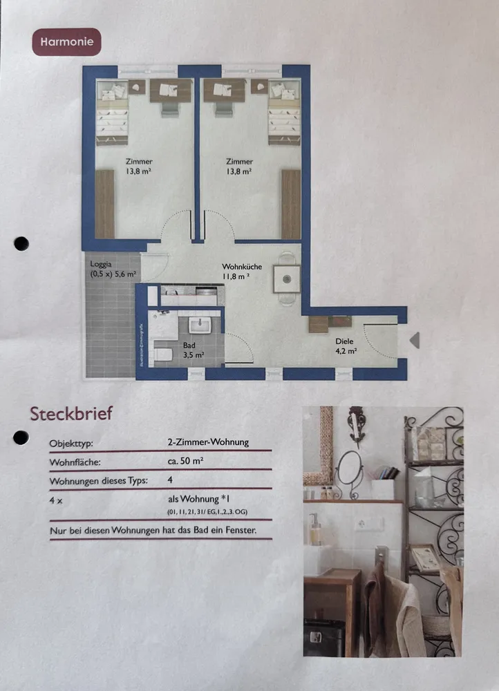 2 Zimmer Wohnung mit 50 m² in Freiburg im Breisgau – Bild 2