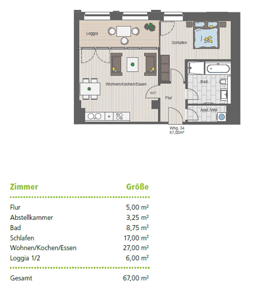 2 room apartment with 67 m² in Chemnitz – Photo 11