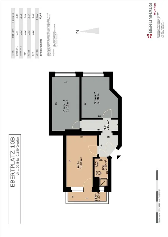 2 Zimmer Wohnung mit 50 m² in Dresden – Bild 4