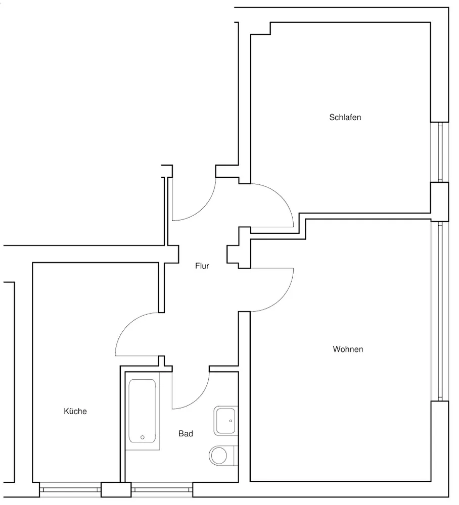 2 Zimmer Wohnung mit 54 m² in Braunschweig – Bild 2
