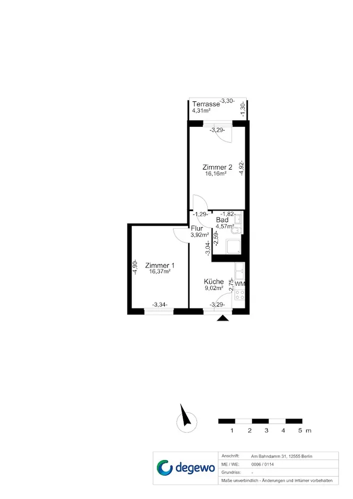 2 Zimmer Wohnung mit 53 m² in Berlin – Bild 9