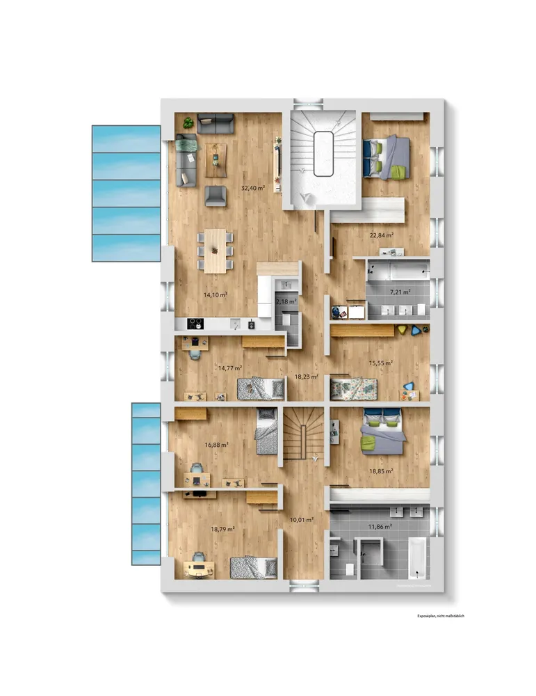 5 Zimmer Wohnung mit 179 m² in Karlsruhe – Bild 7