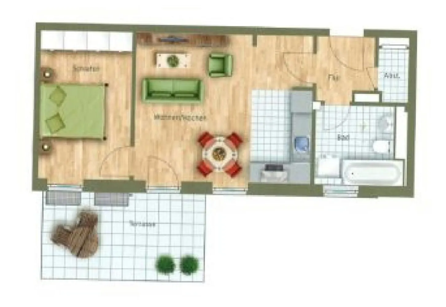 2 Zimmer Wohnung mit 52 m² in München – Bild 4