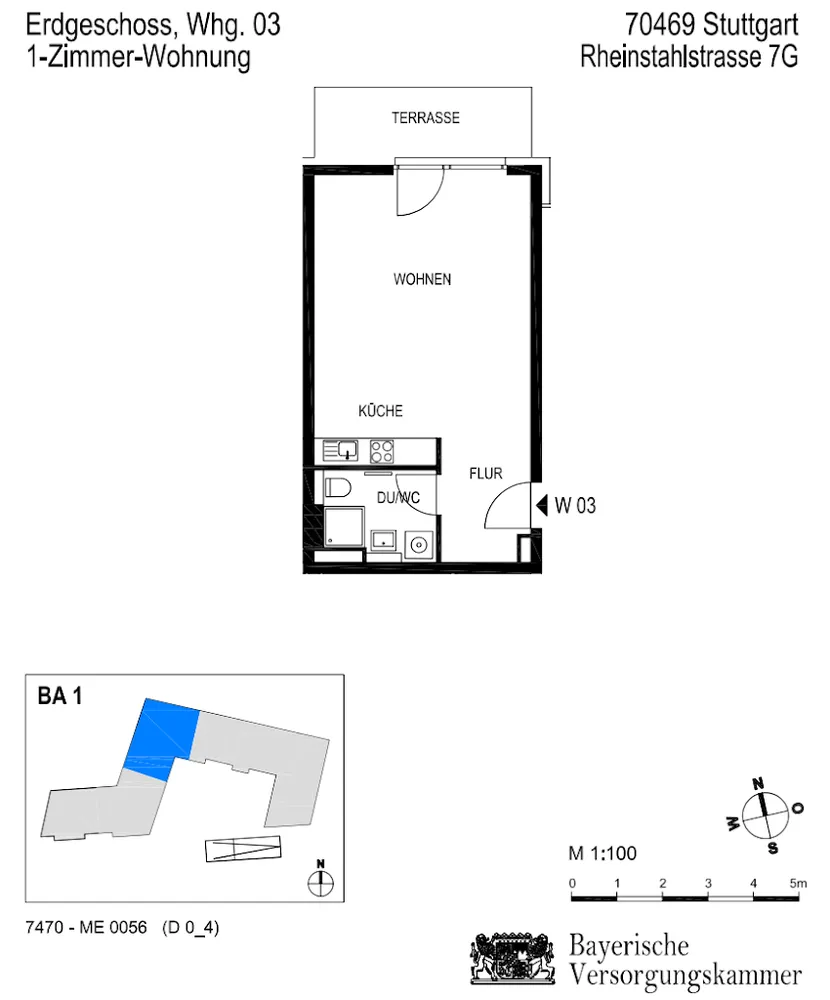 1 room apartment with 41 m² in Stuttgart – Photo 6