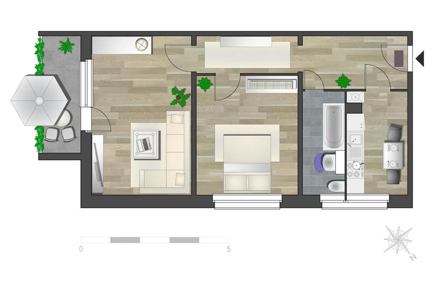 2 Zimmer Wohnung mit 56 m² in Chemnitz – Bild 6