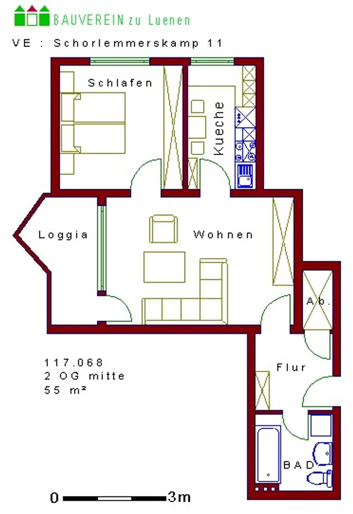 3 Zimmer Wohnung mit 54 m² in Lünen – Bild 5