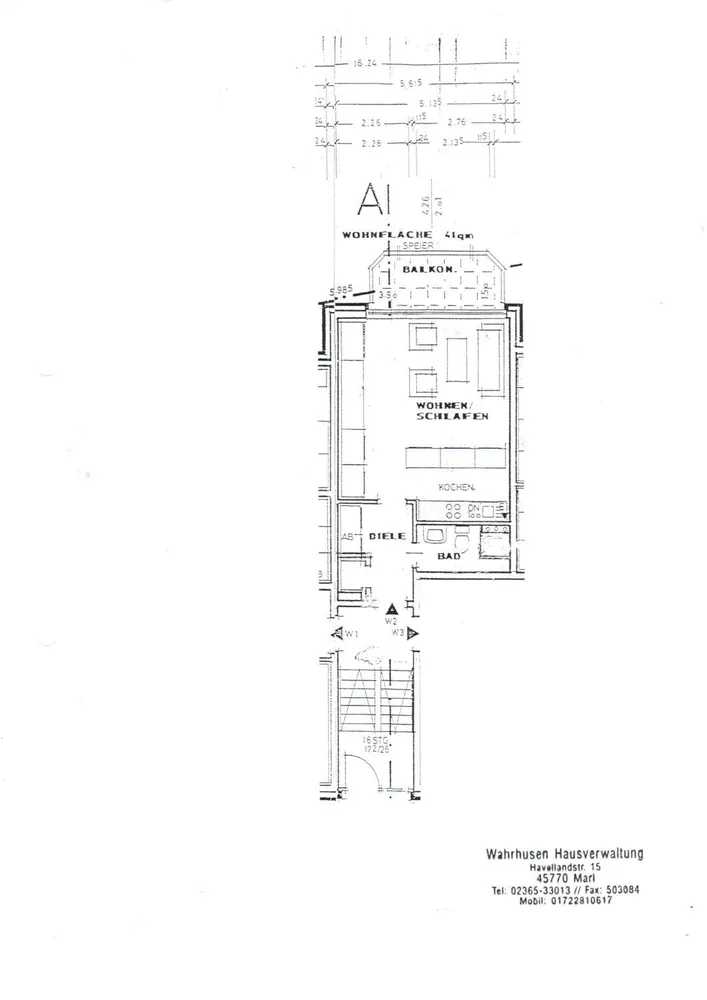 1 Zimmer Wohnung mit 40 m² in Marl – Bild 4
