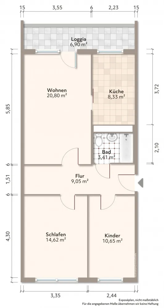 3 Zimmer Wohnung mit 69 m² in Bautzen – Bild 9