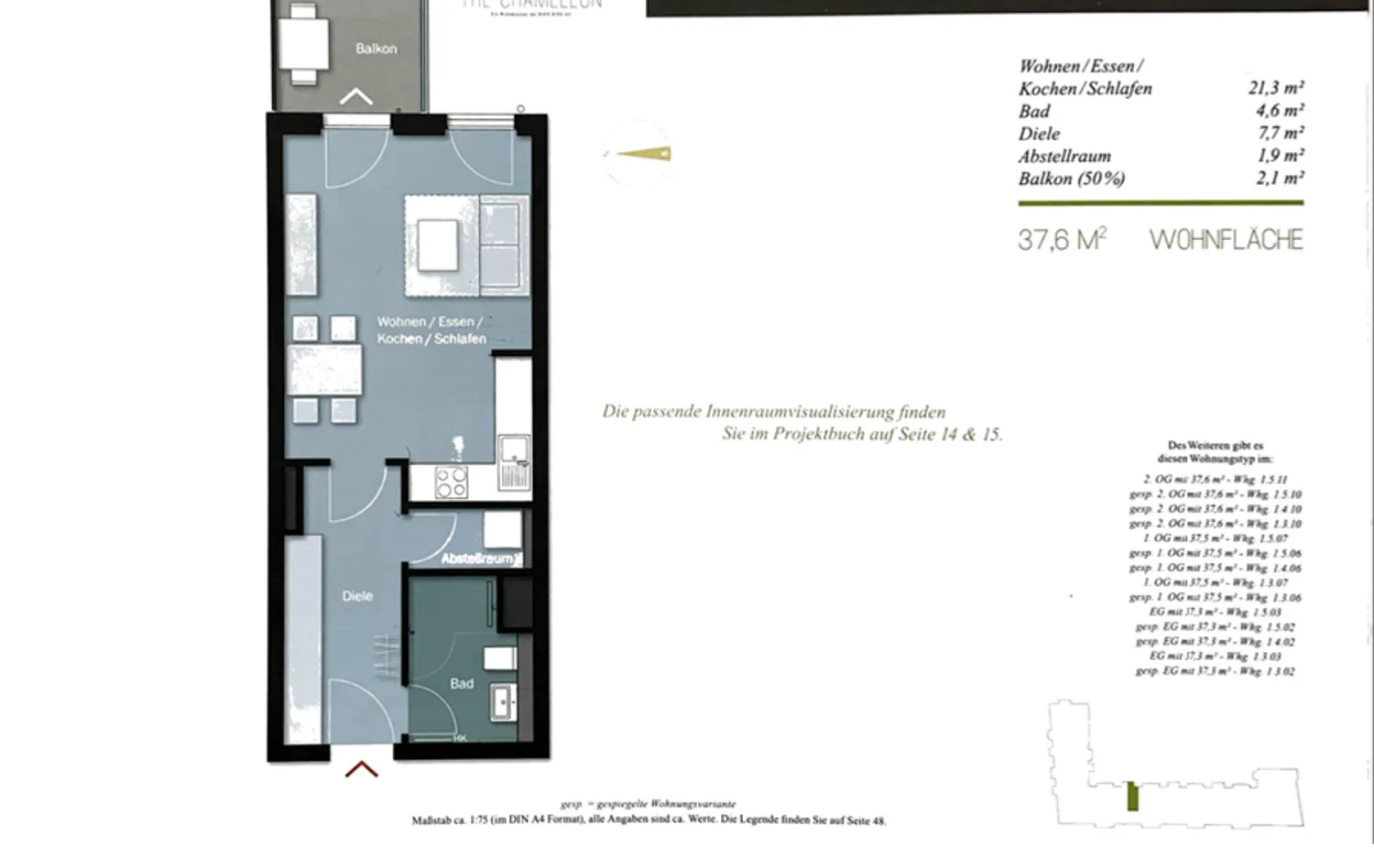 1 Zimmer Wohnung mit 38 m² in Frankfurt am Main – Bild 5