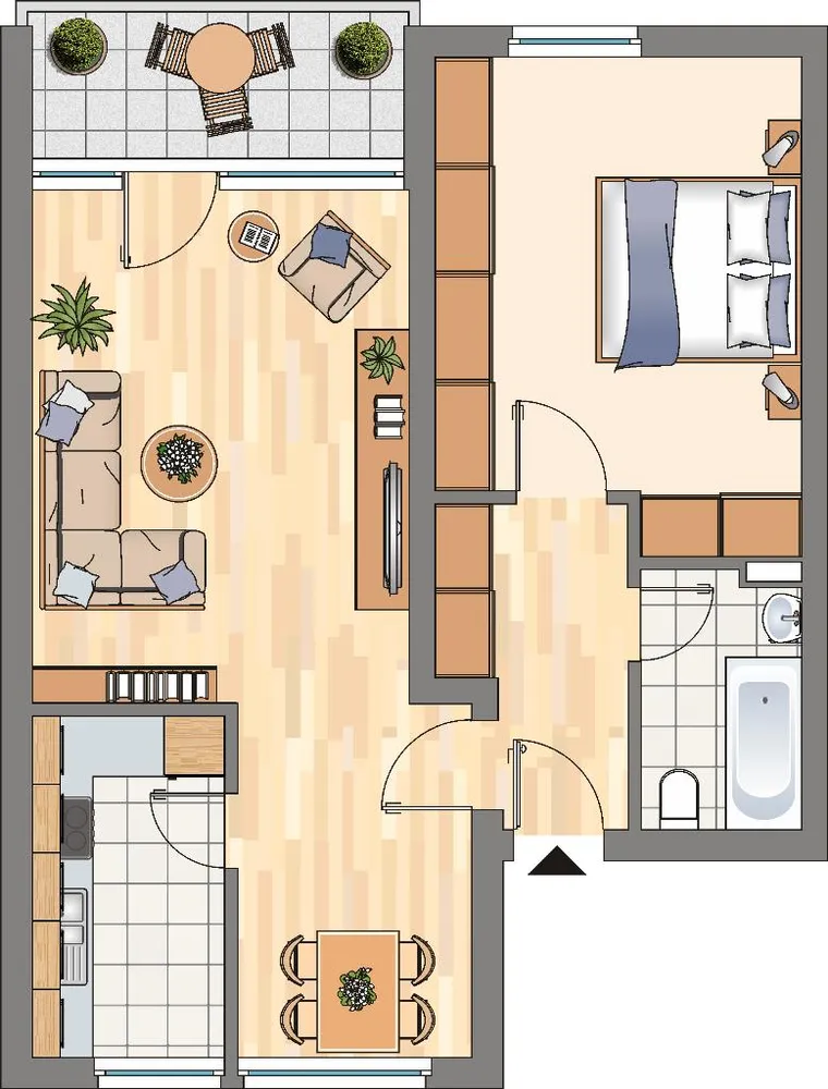 3 Zimmer Wohnung mit 56 m² in Dortmund – Bild 3