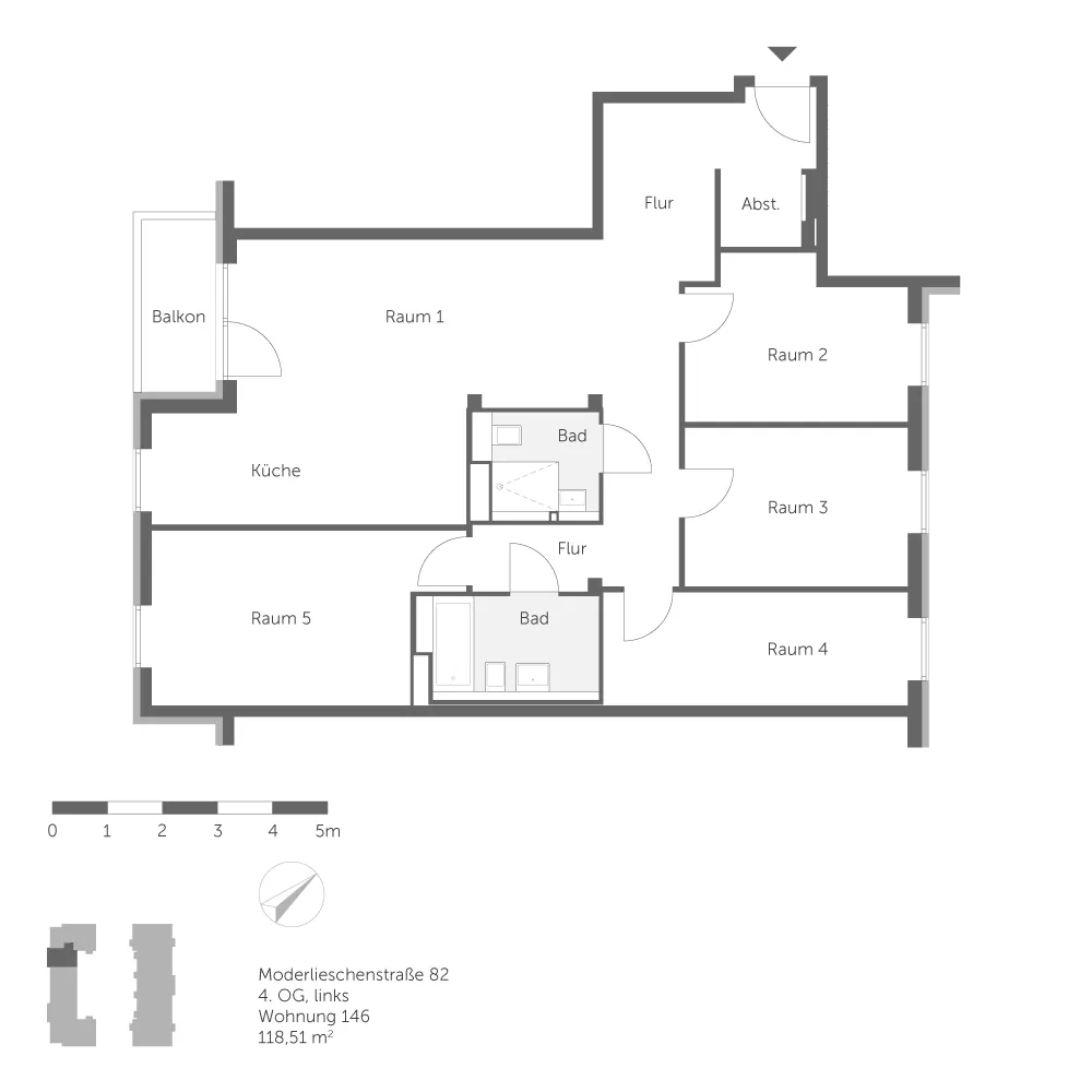 5 room apartment with 119 m² in Berlin – Photo 4