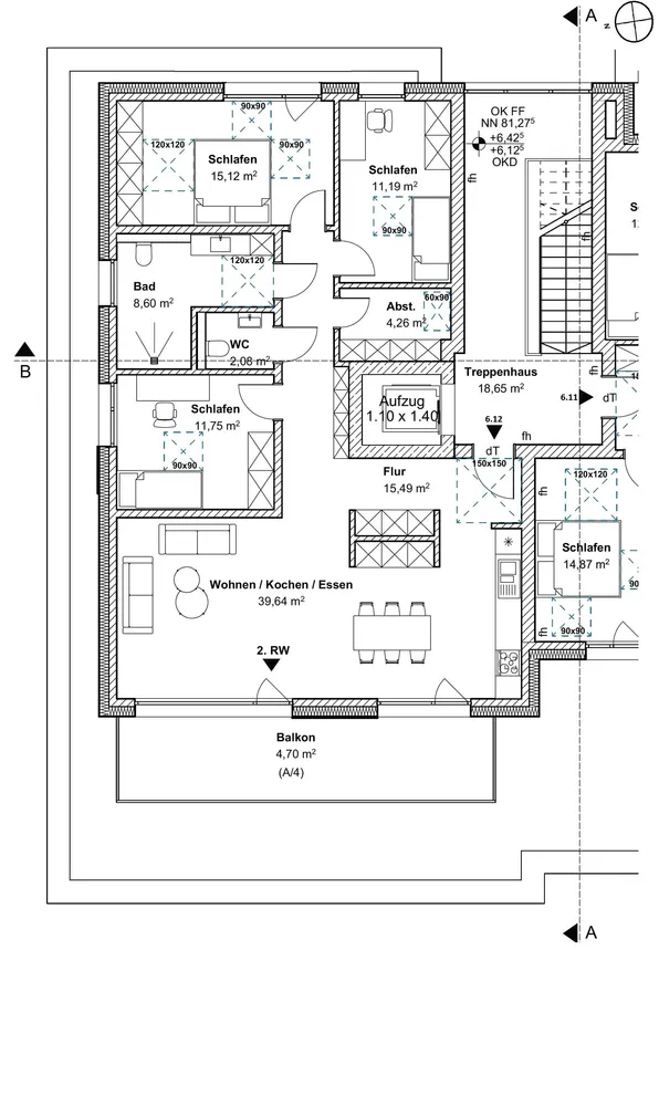 4 Zimmer Wohnung mit 114 m² in Gütersloh – Bild 2
