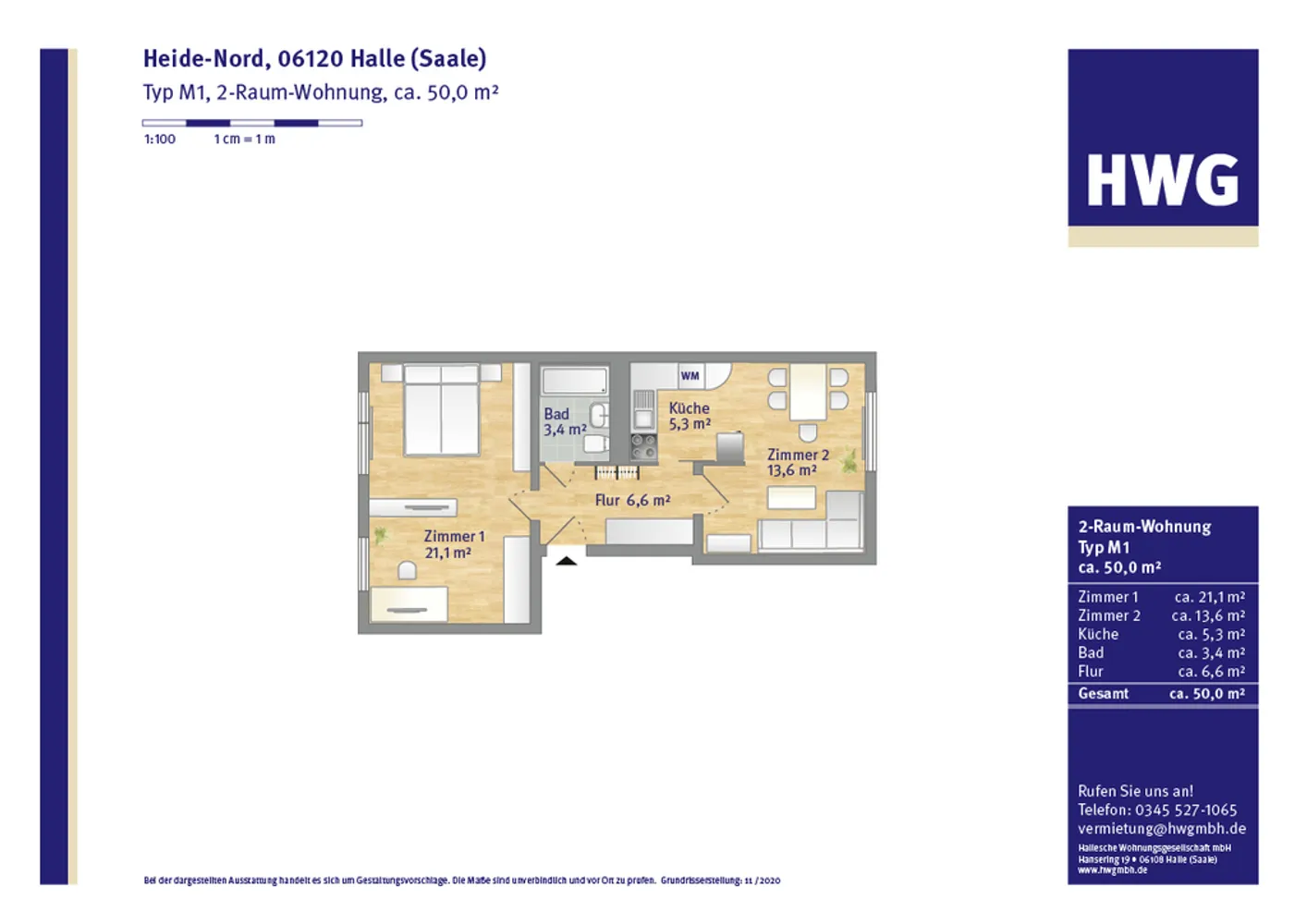 2 Zimmer Wohnung mit 50 m² in Halle (Saale) – Bild 4