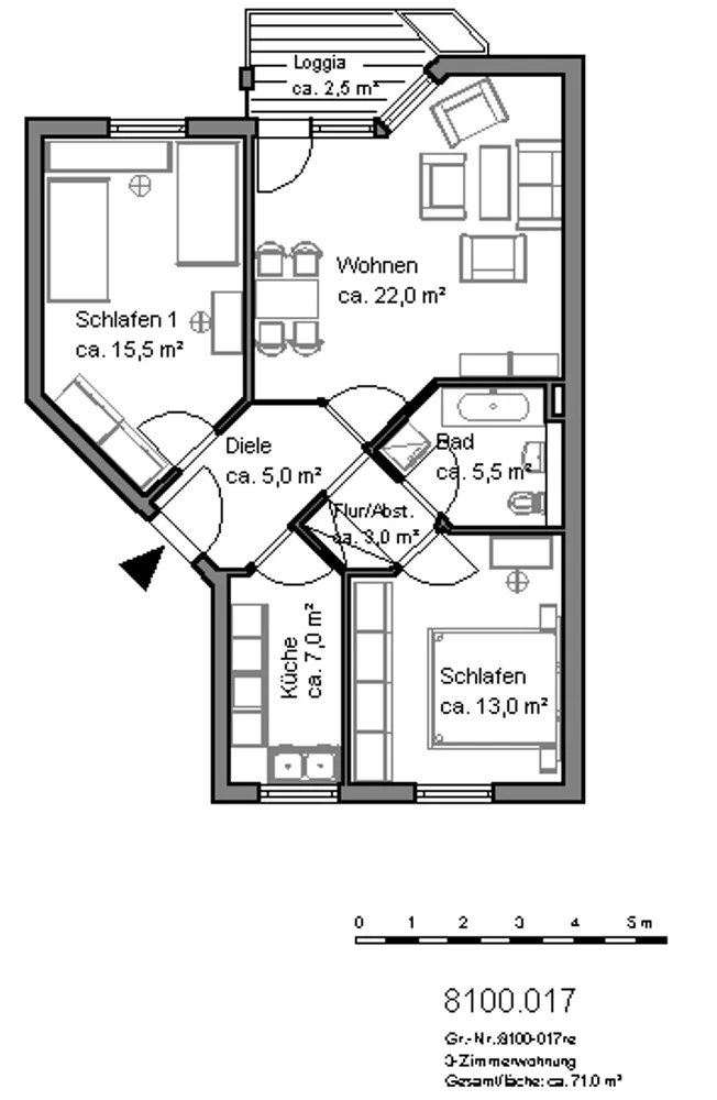 3 room apartment with 71 m² in Hanover – Photo 2