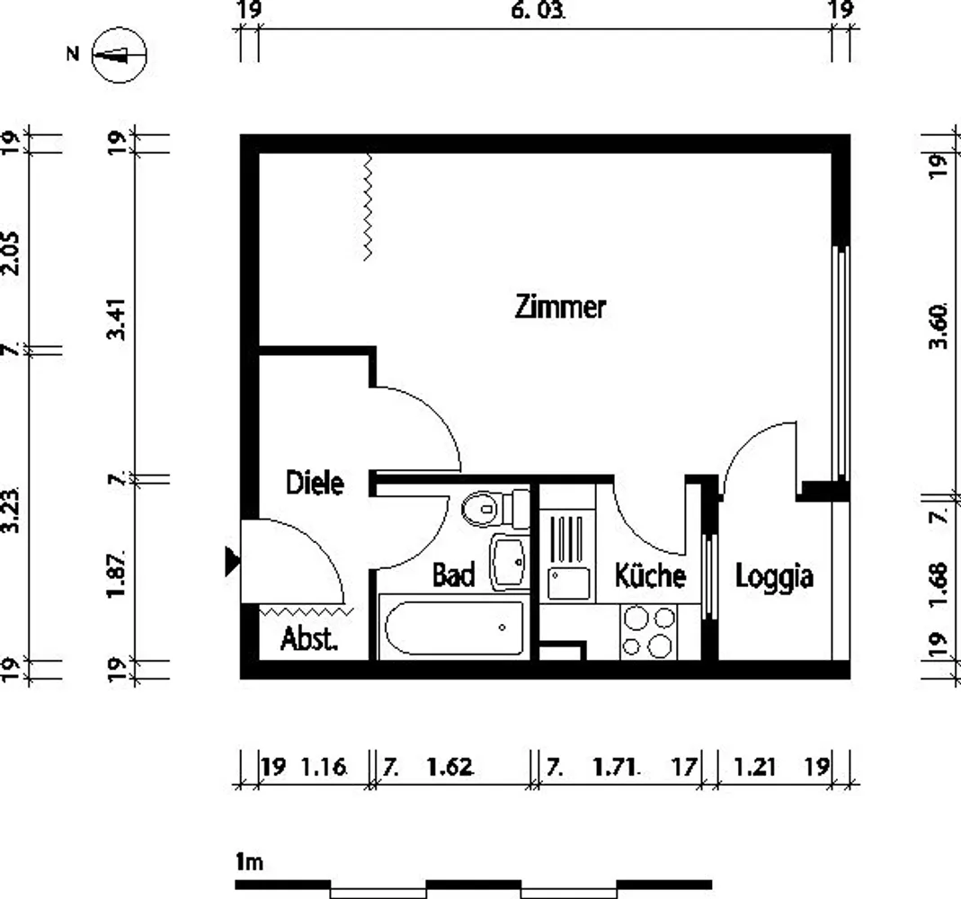 1 Zimmer Wohnung mit 30 m² in Berlin – Bild 6